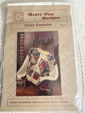 Knitted and Quilted Sweater Pattern by Bear Paw Designs